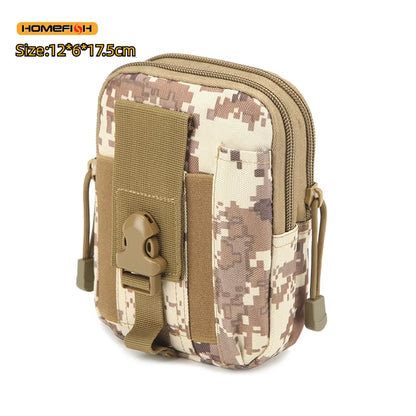 B2 Men'S Versatile Waist Pack Small Pocket Portable Survival Kit for Outdoor Sports Travel Camping and Hunting