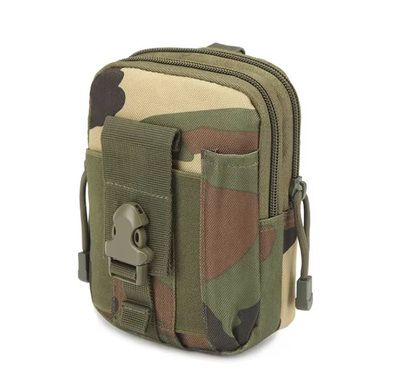 B2 Men'S Versatile Waist Pack Small Pocket Portable Survival Kit for Outdoor Sports Travel Camping and Hunting